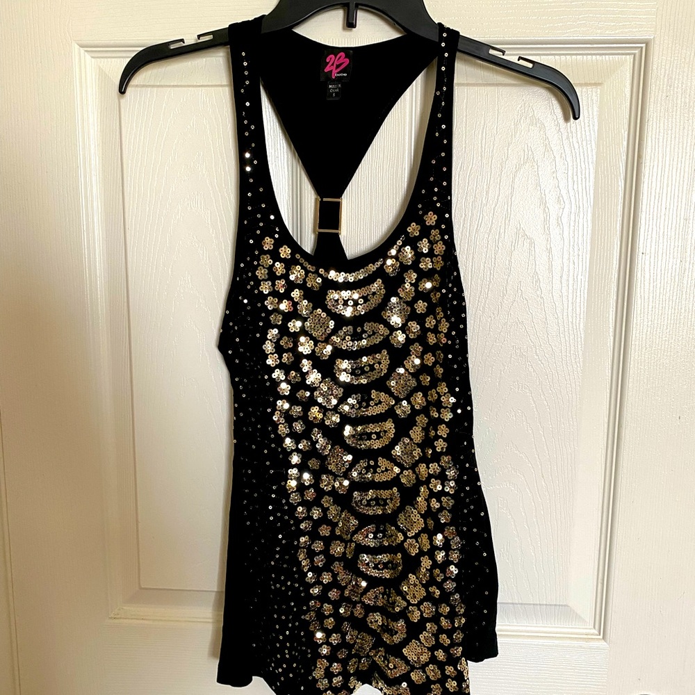 Bebe sequins tank top